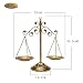 Chez JuJu Antique Vintage Libra Jewelry Tower Fairness Balance Scale Lawyer Office Dcor Law Art Vintage Style Sculpture Unique Gift Ideas for Attorney Law Student Judge Retirement Bronze - Image 3