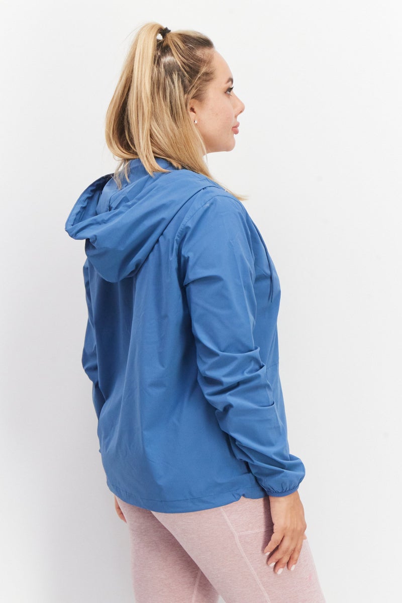 Hurley Women Sportswear Fit Training Jacket, Blue - Image 3