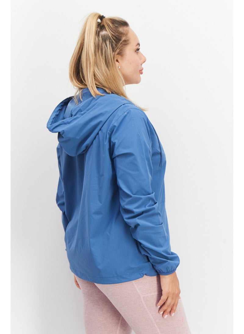 Hurley Women Sportswear Fit Training Jacket, Blue - Image 5