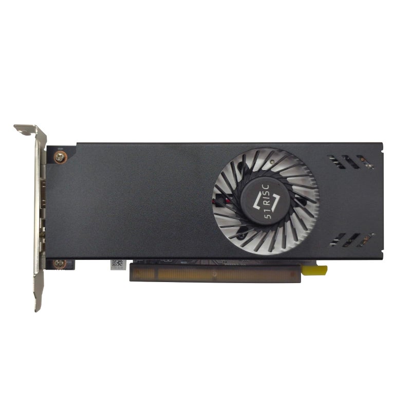 51RISC Radeon RX 550 LP Graphics Card, Low Profile 4GB GDDR5 Small Form Factor Video Card for Gaming 4K Display Desktop/Mini PC SFF Video Card (RX 550 4GB Low Profile) - Image 1
