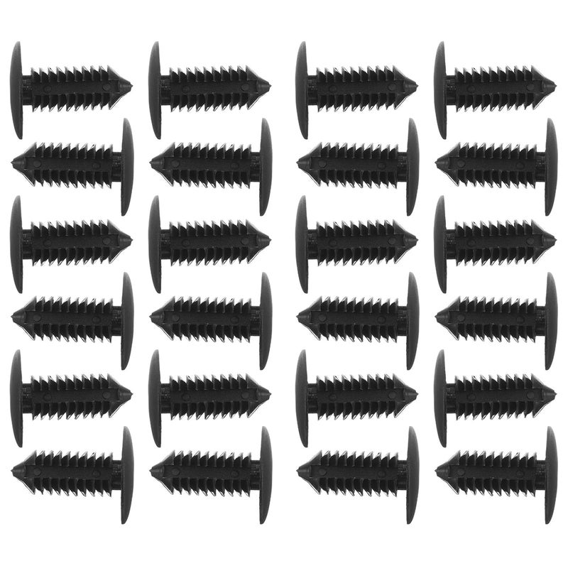 50pcs Automotive Plastic Push-Type Rivet Fasteners Car Door Panel Clips Roof Trim Retainer Clips for Vehicle Body Repair and Replacement - Image 1