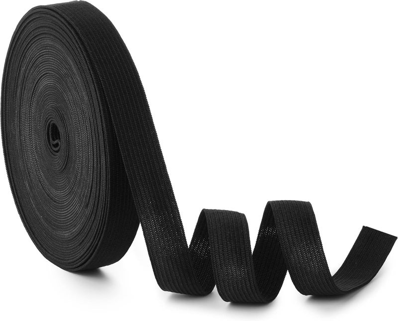Black Elastic Strap, 1 Roll (2 INCH 25 Meter) 