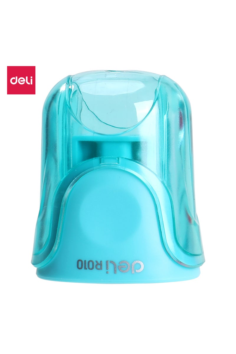 Deli ER01000 1-hole Pencil Sharpener with Ergonomic Design - ideal for School & Daily Use - Image 2