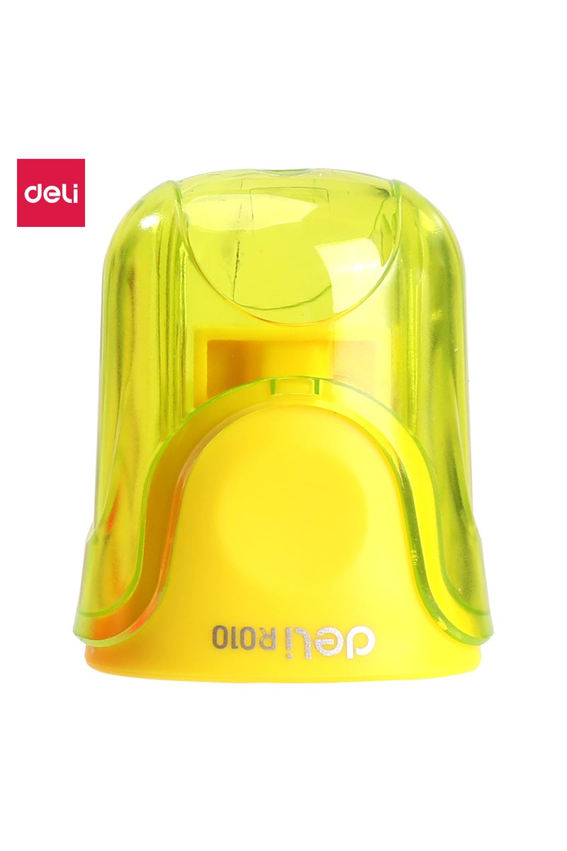 Deli ER01000 1-hole Pencil Sharpener with Ergonomic Design - ideal for School & Daily Use - Image 4