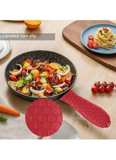 Oasisgalore Silicone Hot Handle Holders Cover, 4 Pack for Metal ​Frying Pans Aluminum Cookware Handles  - Image 3