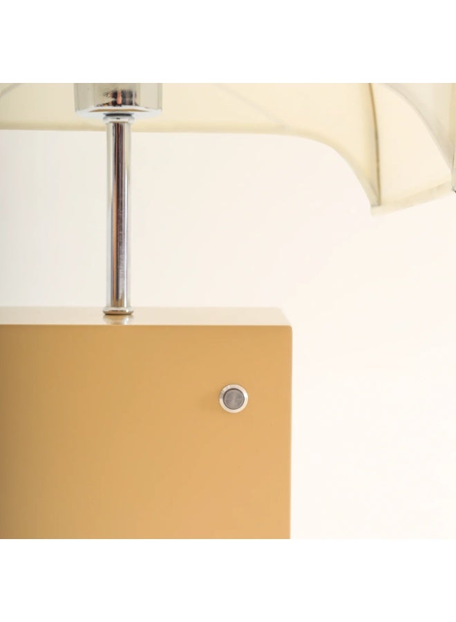 LeBLOQ Luminara Table Lamp – Elegant Wooden Base with Viscose Shade and Customizable Design - Image 3