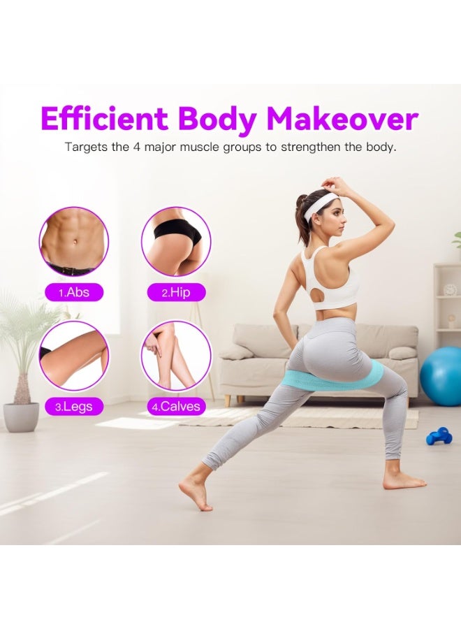 Cuken 3 Pcs Resistance Loop Bands, Exercise Bands for Home Gym Workout, Non Slip Stretching Bands with Fabric Tear-Resistant Material, Sport Elastic Band for Men and Women for Legs and Glutes Training - Image 3