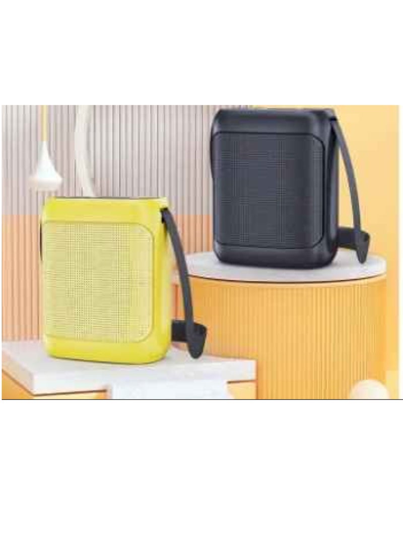 YS مكبر صوت محمول خارجي لاسلكي مع حزام وميكروفون مزدوج UHF - Image 4