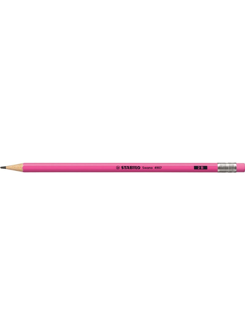 STABILO - Neon Eraser Pencil - Pink 12 Pieces - Image 1