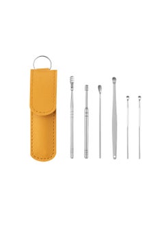 ARNOTEC 6PCS Ear Cleaner Wax Removal Tool Earpick Sticks Earwax Remover Curette Ear Pick Cleaning Ear Cleanser Spoon Health Care Earpick  - Image 1