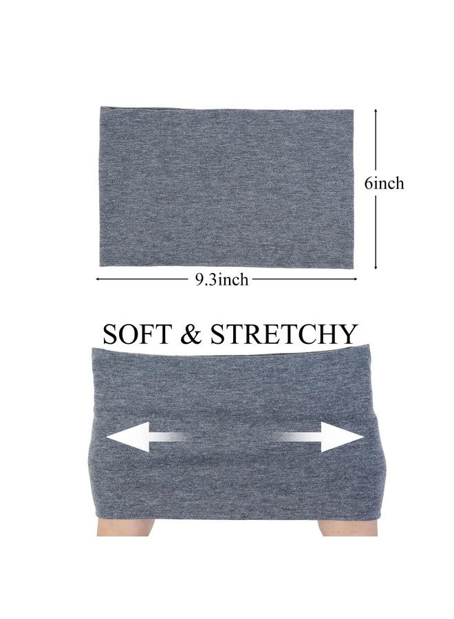 هواتشي عصابات رأس عريضة: عصابات رأس مرنة سميكة غير قابلة للانزلاق من طراز بوهو لممارسة التمارين الرياضية والجري والارتداء النشط للنساء - Image 3