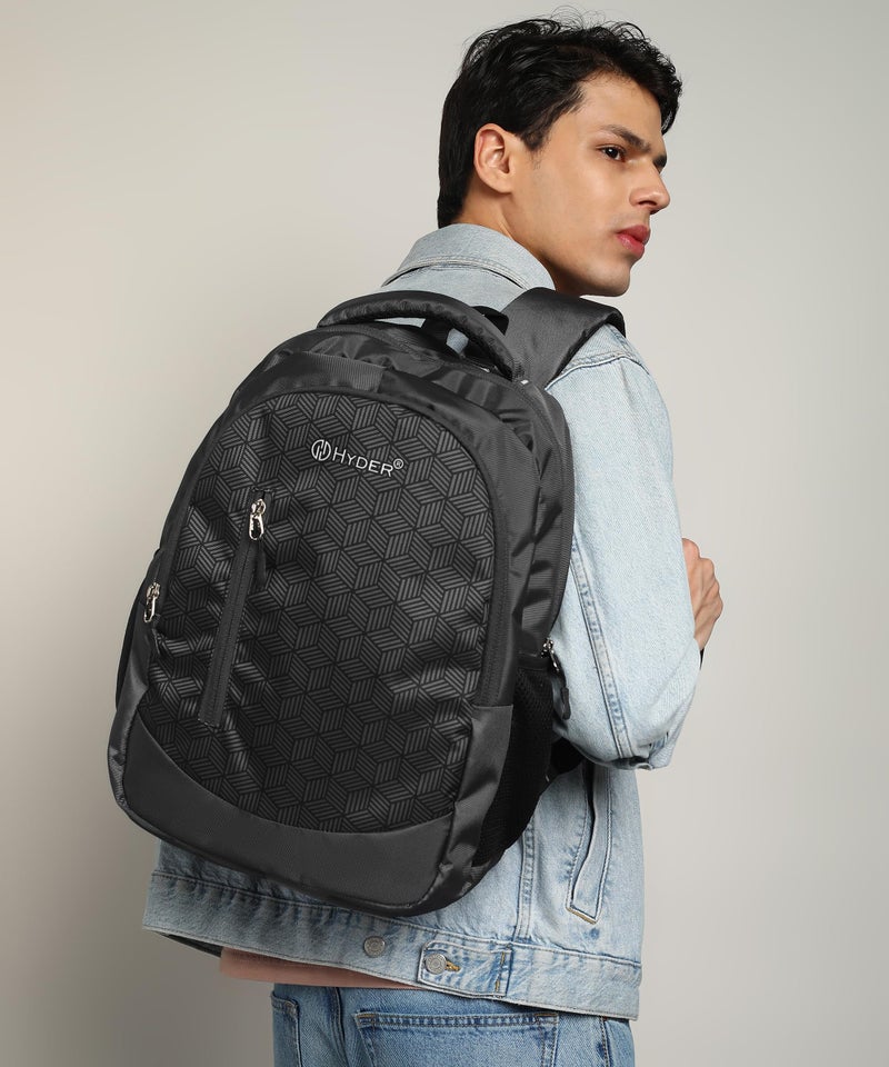 HYDER Cube 30L Unisex Multi-functional Laptop Bag/Backpack for Men and Women - Perfect Bags for College, School, and Business Travel with Padded Sleeve For Laptops Protection (Grey) - Image 2