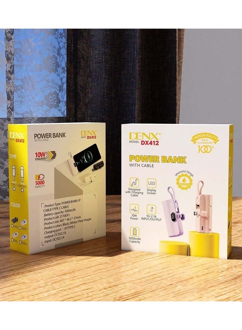 Denx A small iPhone Lightning power bank with a capacity of 5000 mAh from Dinex - Image 2
