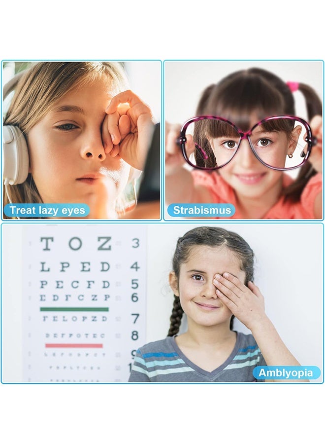 6-Piece Eye Patches for Kids Girls Boys, Right & Left Eye Patch for Glasses, Full Coverage Eye Patch for Children Treating Eye Amblyopia Strabismus and After Surgery - Image 4