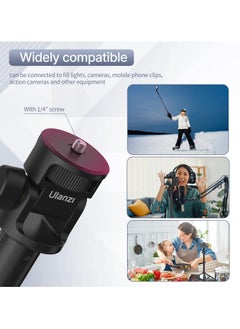 Ulanzi ULANZI MT-79 Extendable Tripod Aluminum, 81" Portable Adjustable Light Stand with 1/4" Screw, 360° Ball Head Camera Phone Tripod for Camera Video Light Smartphone, Lightweight for Travel  - Image 4