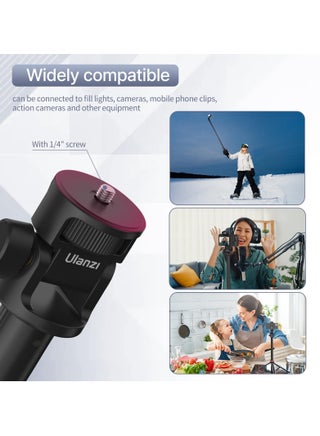 ULANZI MT-79 حامل ثلاثي القوائم من الألومنيوم قابل للتمديد، حامل إضاءة محمول قابل للتعديل مقاس 81 بوصة مع برغي 1/4 بوصة، حامل ثلاثي القوائم للهاتف المحمول برأس كروي 360 درجة للكاميرا والهاتف الذكي الخفيف الوزن للسفر - view 4
