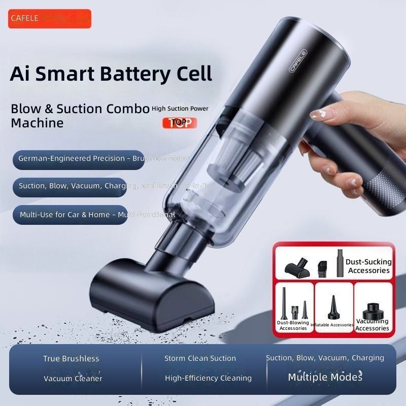 Cafele Car Vacuum Cleaner - Powerful Cordless Design for Home & Car Cleaning - Image 1