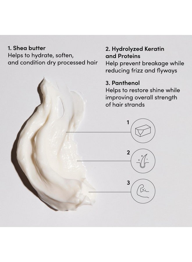 OUAI Fine to Medium Hair Treatment Masque - Hair Mask for Hair Repair, Hydration and Shine - With Shea Butter, Keratin and Panthenol - Paraben, Phthalate and Sulfate Free Hair Care (8 Fl Oz) - Image 3