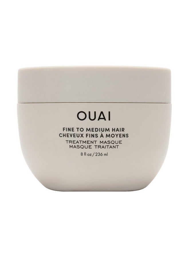 OUAI Fine to Medium Hair Treatment Masque - Hair Mask for Hair Repair, Hydration and Shine - With Shea Butter, Keratin and Panthenol - Paraben, Phthalate and Sulfate Free Hair Care (8 Fl Oz) - Image 1