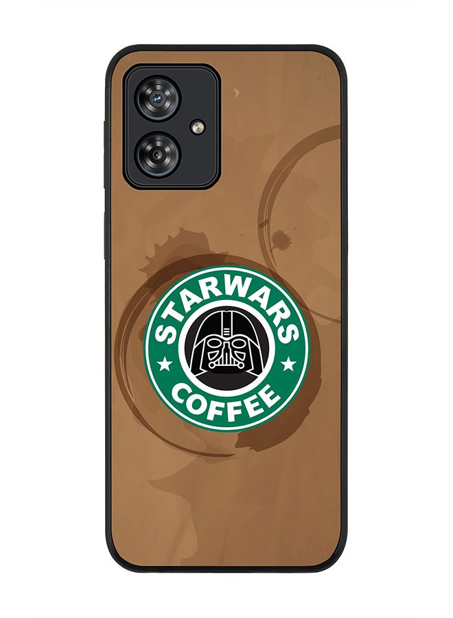Stylizedd Rugged Black edge case for Motorola Moto G54 / Motorola Moto G54 Power / Motorola Moto G64 5G, Slim fit Flexible Thin Cover - Starwars Coffee - Image 1