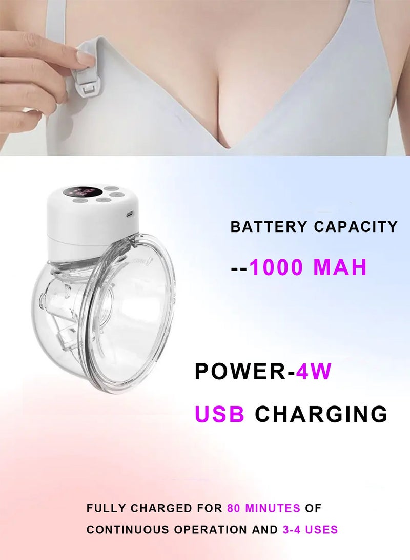 مضخة  كهربائية مزدوجة يمكن ارتداؤها بدون استخدام اليدين,جهاز شفط حليب  كهربائى - Image 3