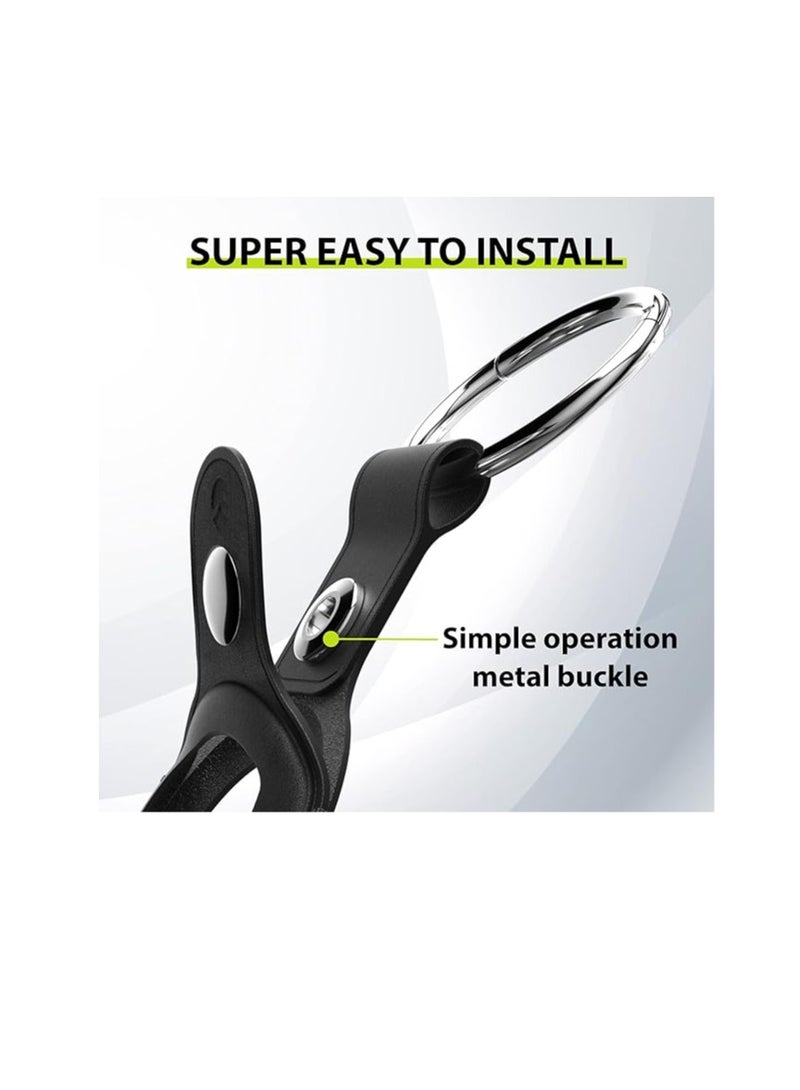 سويتش إيزي غلاف Switcheasy (جلد) لجهاز Airtag - أسود - Image 4