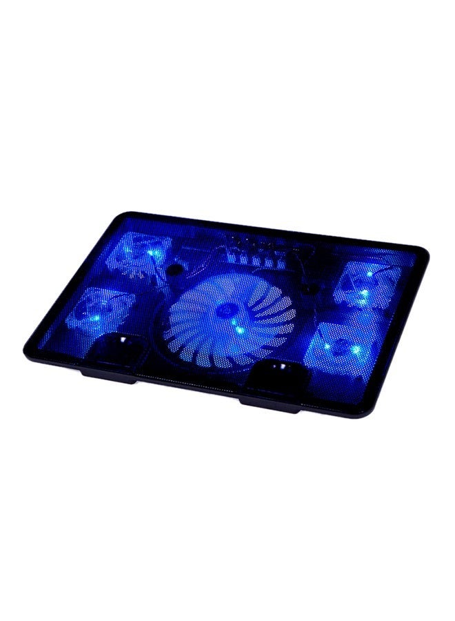 N5 5 Fans Laptop Cooler Stand Cooling Base Black - Image 1