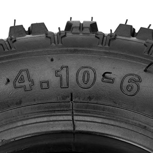 FVRITO 4.10-6 4.10/3.50-6 NHS Tire and Inner Tube for Go Kart Chinese ATV Quad 4 Wheeler Mini Bike Lawn Equipment Garden Rototiller Snow Blower Wheelbarrow Lawn Tractor with Bent Valve Stem Set of Two - Image 4