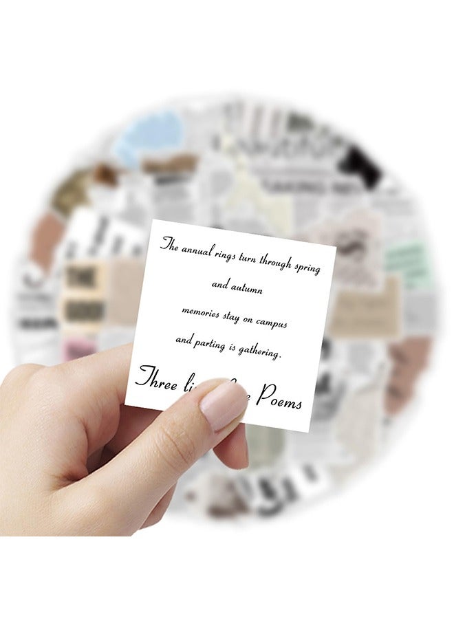 60 Pcs Vintage Stickers - Aesthetic Scrapbook  Junk Journal Supplies - Waterproof Stickers for Laptops, Water Bottles, DIY Crafts - Perfect for Journaling  Planners - Image 4