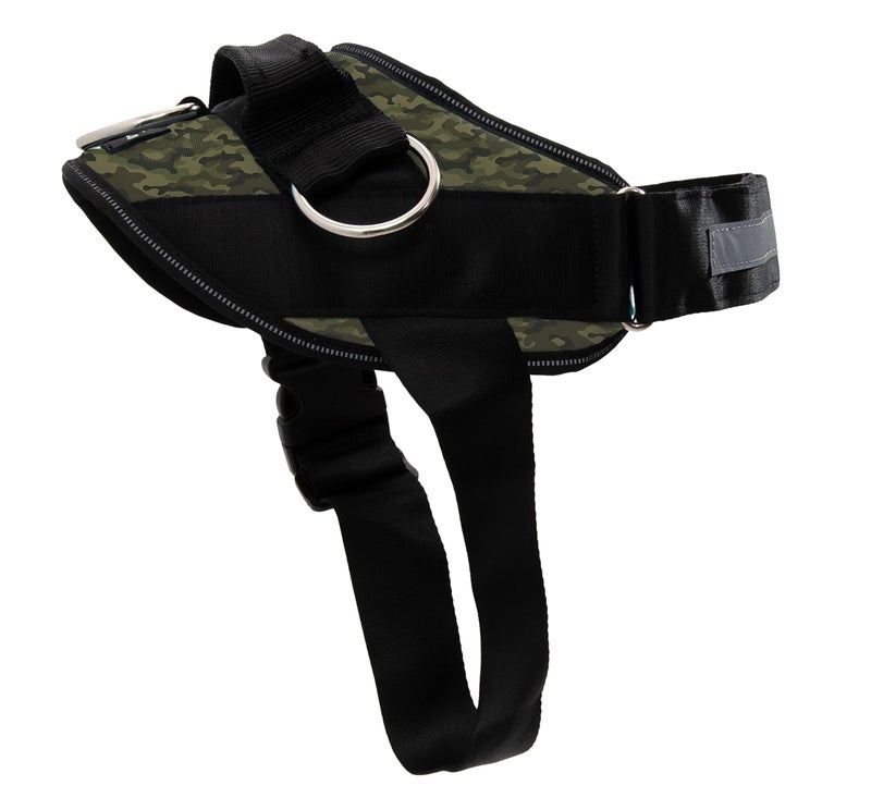 ShawnCo Essential Dog Harness, No-Pull Pet Vest with 3 Leash Clips, No Choke, Reflective, Adjustable and Padded, for Easy Walking and Training for Small, Medium and Large Dogs (Military Camo, M) - Image 1