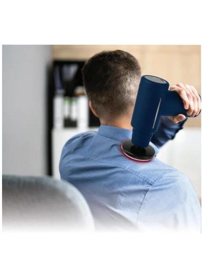 إم دي اتش إل مسدس مساج بالعلاج الحراري الساخن والبارد لتخفيف الآلام، جهاز تدليك عميق للعضلات مع 6 مستويات سرعة قابلة للتعديل و7 رؤوس مختلفة – مسدس تدليك يدوي محمول وهادئ لتدليك الجسم والرقبة والكتفين والظهر والذراعين والقدمين – بطارية طويلة العمر وتصميم مريح وخفيف للرياضيين والاسترخاء والتعافي - Image 5