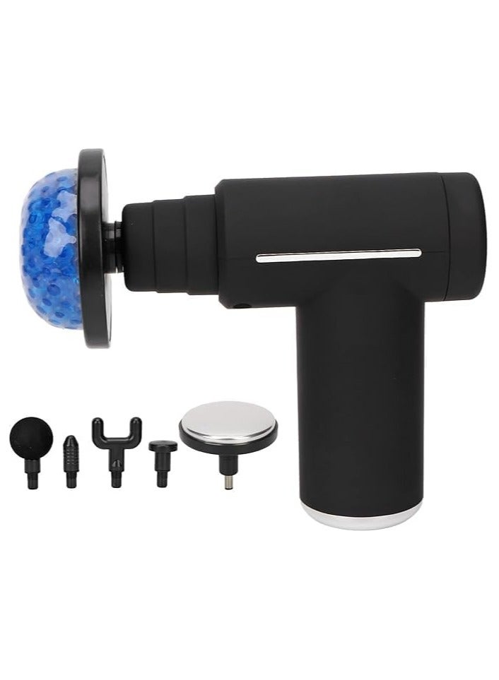 إم دي اتش إل مسدس مساج بالعلاج الحراري الساخن والبارد لتخفيف الآلام، جهاز تدليك عميق للعضلات مع 6 مستويات سرعة قابلة للتعديل و7 رؤوس مختلفة – مسدس تدليك يدوي محمول وهادئ لتدليك الجسم والرقبة والكتفين والظهر والذراعين والقدمين – بطارية طويلة العمر وتصميم مريح وخفيف للرياضيين والاسترخاء والتعافي - Image 1