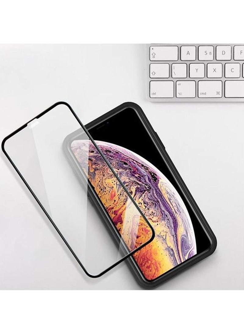Generic - 5d tempered glass for iphone 11 black edge to edge full screen coverage - Image 1