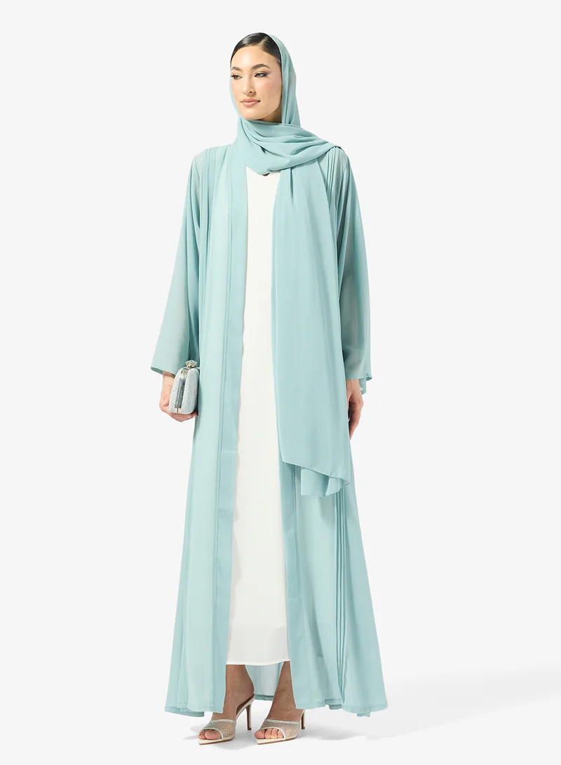 جولدن ابل Pleated Abaya