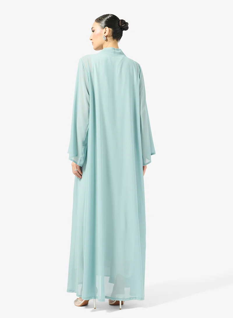 جولدن ابل Pleated Abaya