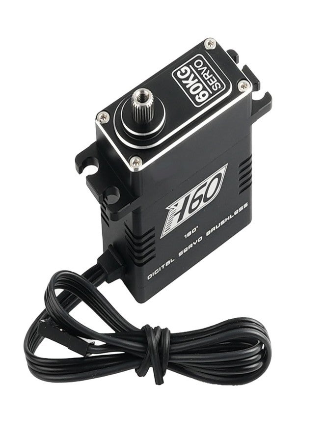 Stemedu 180° RC Servo 60KG High Torque Steering 0.12sec/60° at 7.4V High-Speed, Brushless Digital Motor, Stainless Steel Gear, Waterproof, for DIY RC Models, Robotic Toys - Image 2