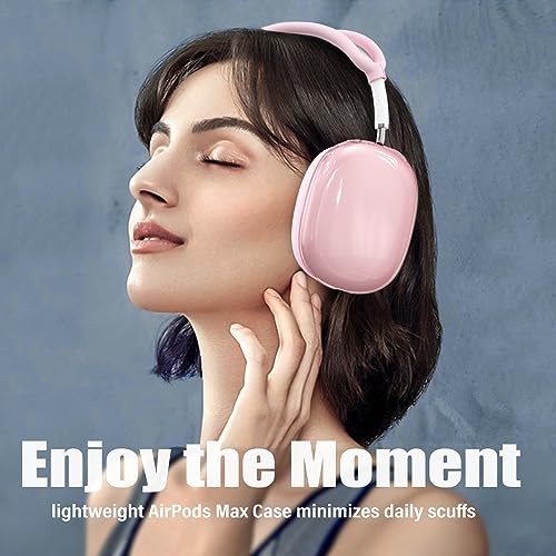 Galafoki 【4 in 1】 Set for Apple AirPod Max Case Cover, Anti-Scratch Ear Pad Covers/Ear Cups Cover/Headband Cover, AirPod Max Covers Accessories for Apple AirPods Max (2020 Lightning /2024 USB-C)-Clear Pink - Image 5