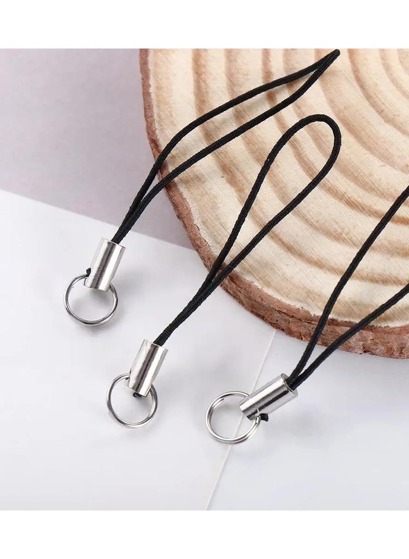 SOLDOUT 10 PCS Mobile Phone USB Drive Charm Strap Keychains Hooks Bag Key Ring Phone Lanyard String Phone Lanyard Lanyard Lariat Cords Lobster Clasp Rope (Pack of 10, Ring Style) - Image 3