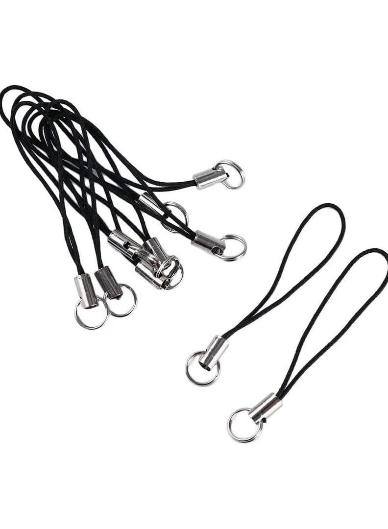 SOLDOUT 10 PCS Mobile Phone USB Drive Charm Strap Keychains Hooks Bag Key Ring Phone Lanyard String Phone Lanyard Lanyard Lariat Cords Lobster Clasp Rope (Pack of 10, Ring Style) - Image 5