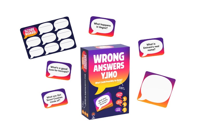 Gray Matters Games لعبة غراي ماترز للألعاب: الإجابات الخاطئة فقط - لعبة الحفلات النهائية للبالغين - لعبة تخمين تنافسية ممتعة لمجموعة من 8 لاعبين أعمارهم 14 وما فوق - مثالية لليالي الألعاب - Image 3