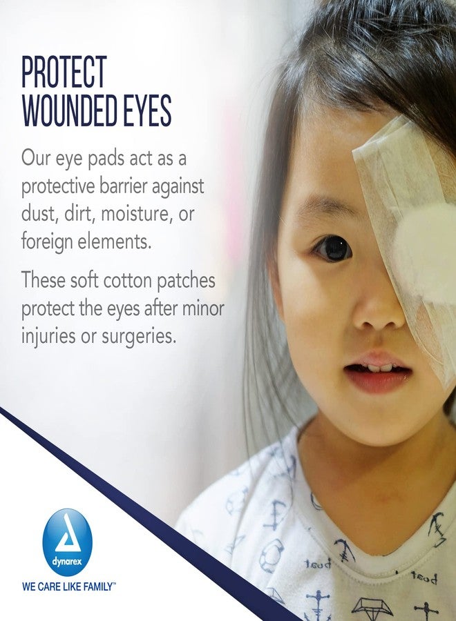Dynarex Sterile Oval Eye Pads - Individually Wrapped Cotton Patches with Mesh Covering - Single Use, Comfortable, Absorbent Sterile Pads for Eyes - 2.63x1.63", 1 Box of 50 - Image 5