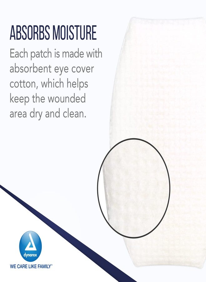 Dynarex Sterile Oval Eye Pads - Individually Wrapped Cotton Patches with Mesh Covering - Single Use, Comfortable, Absorbent Sterile Pads for Eyes - 2.63x1.63", 1 Box of 50 - Image 3
