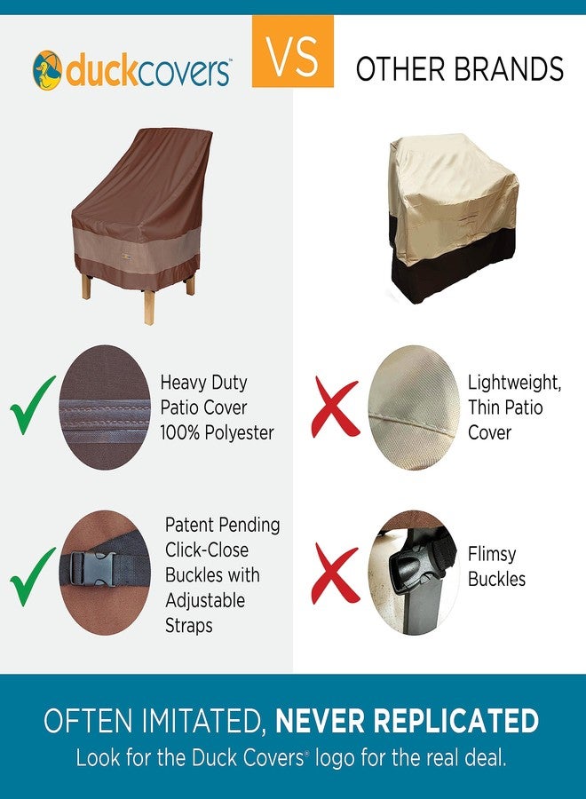 Duck Covers Ultimate Waterproof 87 Inch Patio Loveseat Cover, Patio Furniture Covers - Image 2