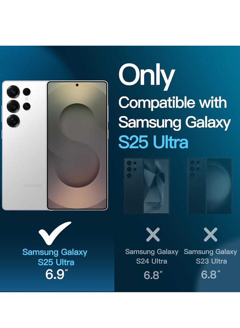 Samsung Galaxy S25 Ultra Screen Protector HD Clear Ceramic 2-Pack 9H Hardness Bubble Free Protector For Samsung Galaxy S25 Ultra 6.9-inch - Image 2