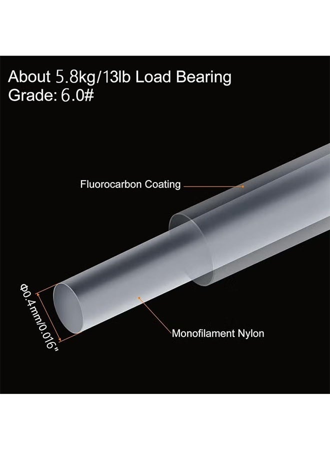 واي جيه خيط صيد شفاف نايلون، خيط صيد احترافي، خيط واضح غير مرئي، خيط تعليق لتزيين الحرف اليدوية، صنع الحبيبات والطائرات الورقية، طوله 500 متر وقطره 0.4 مم - Image 4