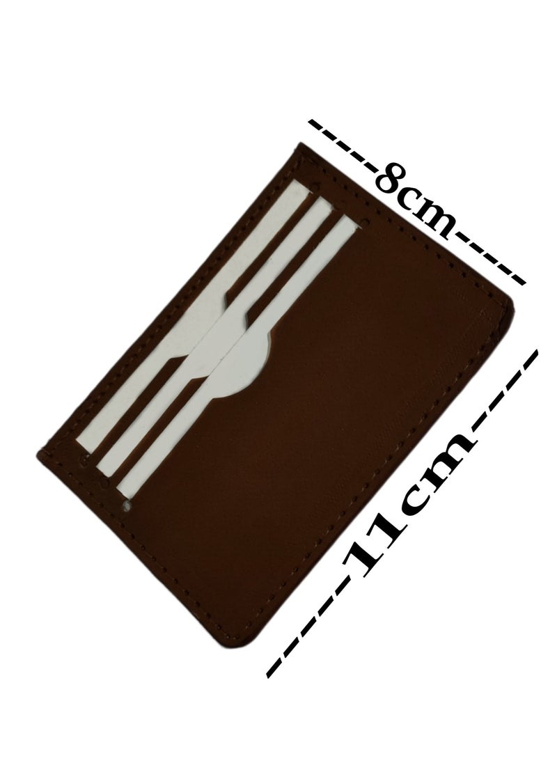 Generic - Leather front and back cases card holder wallet - Image 1