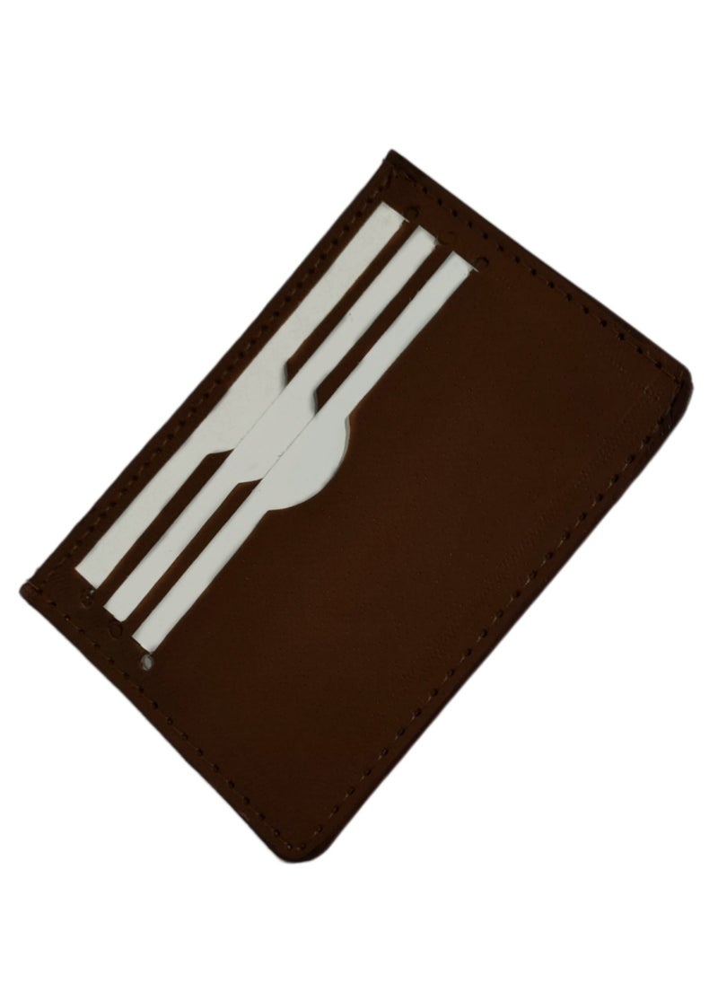 Generic - Leather front and back cases card holder wallet - Image 1