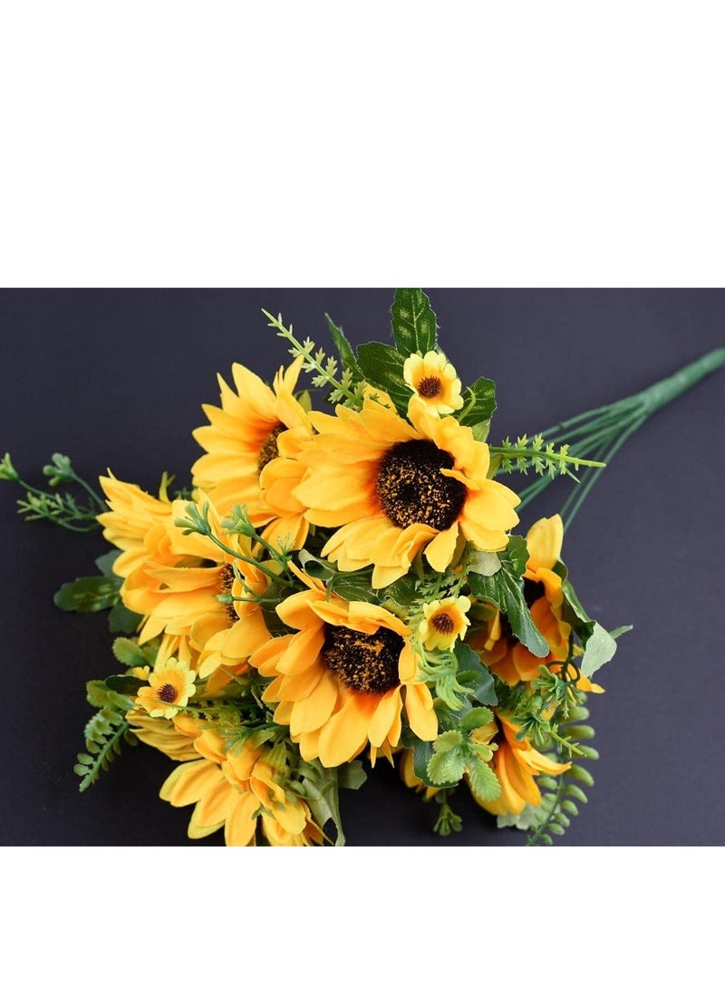 Bouquet Of Roses Sunflowers For Decoration