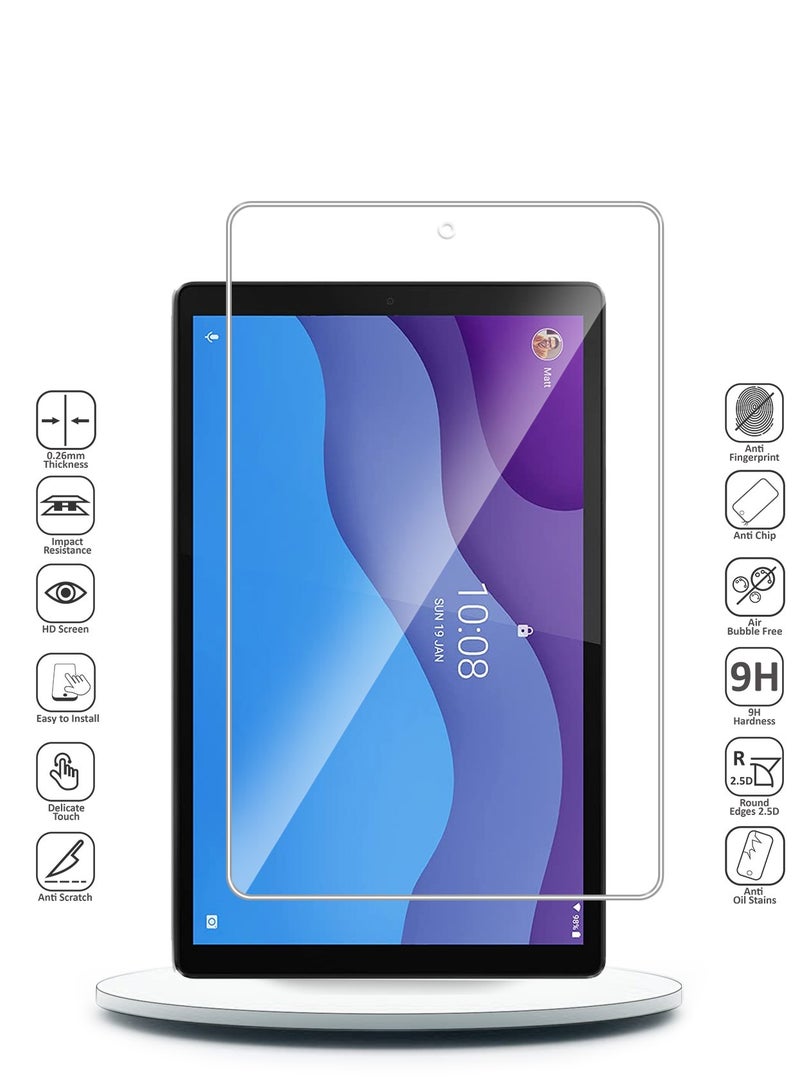Techie HD Tempered Glass Screen Protector for Lenovo Tab M10 10.1 Inch 2020 HD 2nd  Gen (TB-X306X)- Anti Reflection Anti Bubbles 9H Hardness 0.33 mm Rounded Edges Easy Installation - Image 2