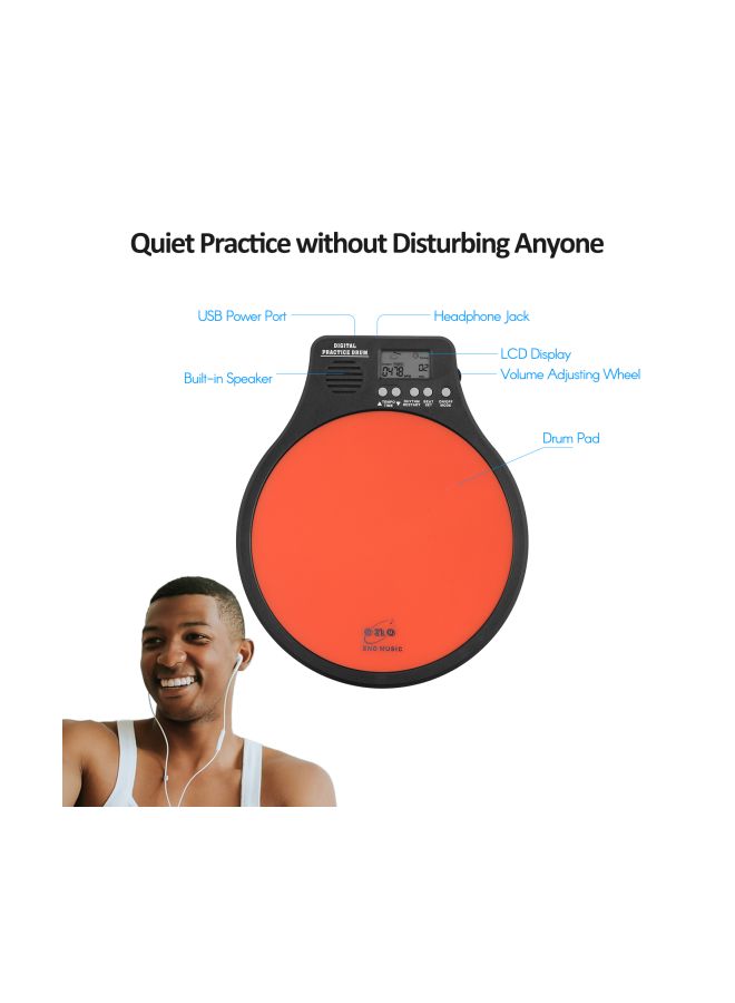 NIBEMINENT 3-In-1 Portable Electronic Drum Pad With LCD Display - Image 3